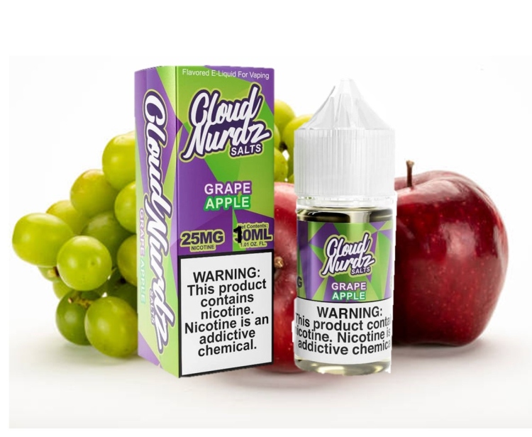 Cloud Nurdz -  Grape Apple  -  SaltNic Vape Juice 