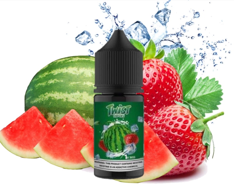 TWIST - Iced Watermelon Strawberry  -  SaltNic Vape Juice 