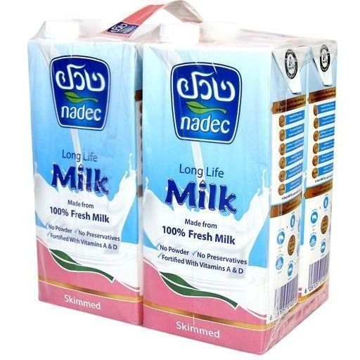 نادك حليب خالي الدسم 1 لتر 4 عبوات