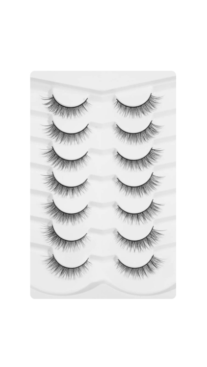 Natural False lashes - 7 Pairs