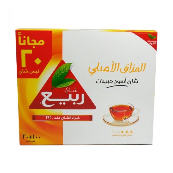 الربيع شاي اسود حبيبات 100 كيس