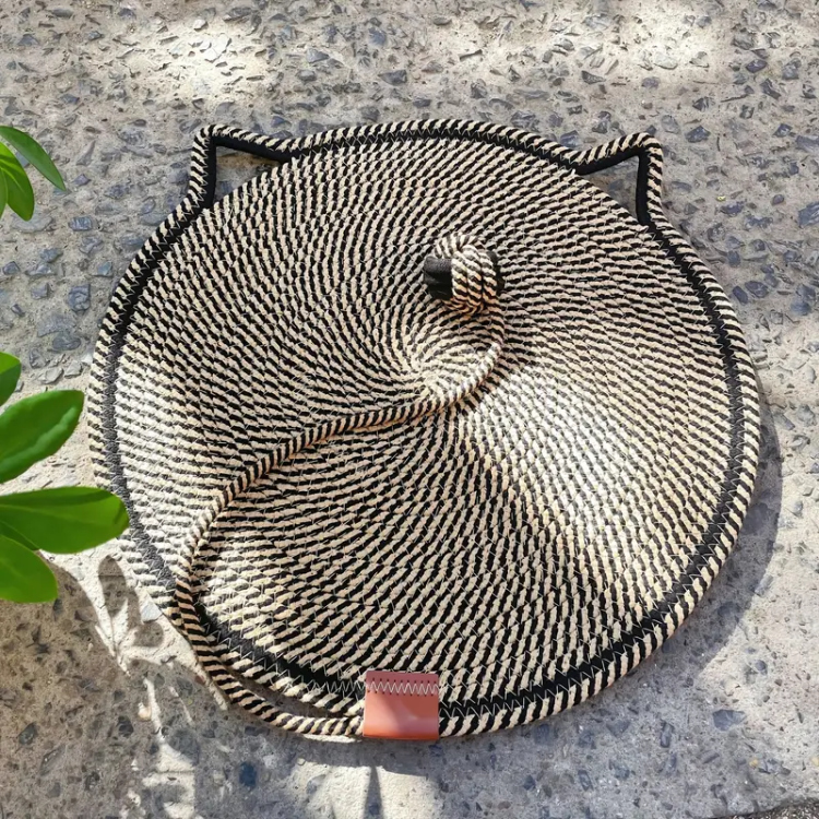 خداشة للقطط بشكل أنيق من خيوط السيزال 