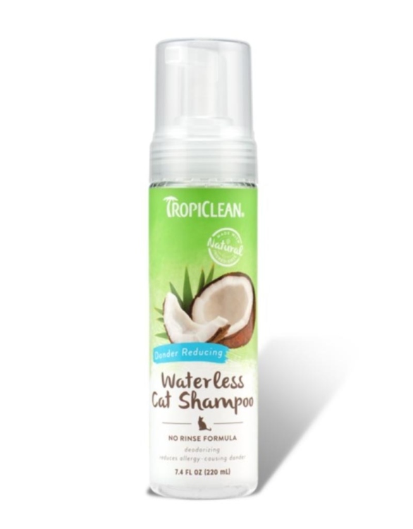 Tropiclean aqua de coco waterless cat shampoo