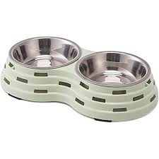 Double Dog Cat Bowls, Premium Stainless Steel