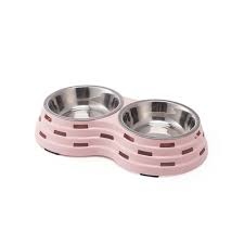 Double Dog Cat Bowls, Premium Stainless Steel