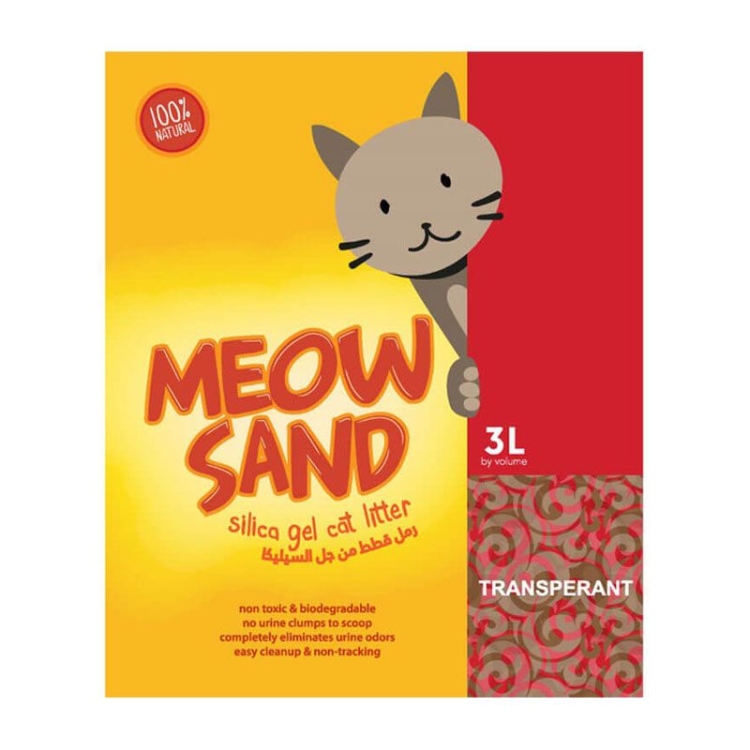 Meow Sand Silica Cat Litter 3LITTER