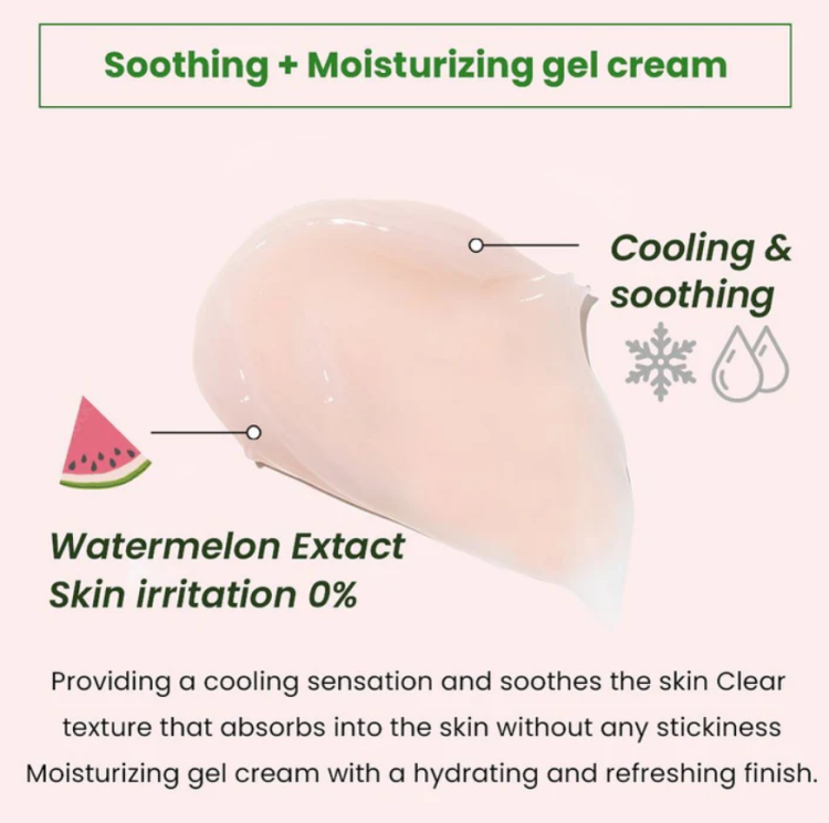 heimish, Watermelon Moisture Soothing Gel Cream