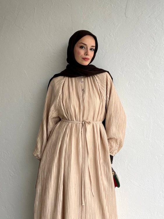 فستان بيج (تشكيلة العيد ) 
