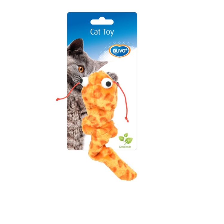 pluche interactive orange/blue