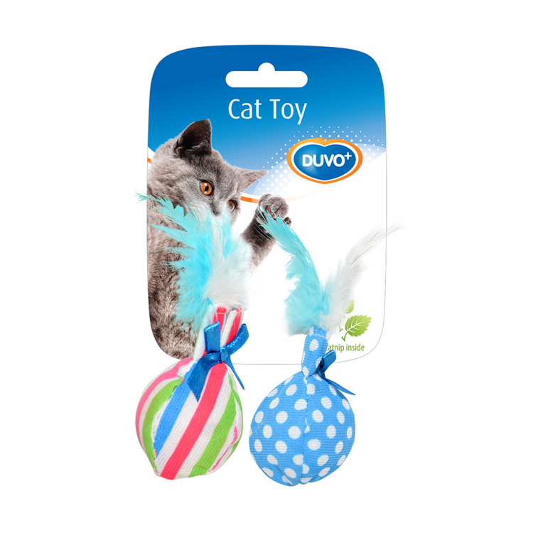 assortment balls with feather
