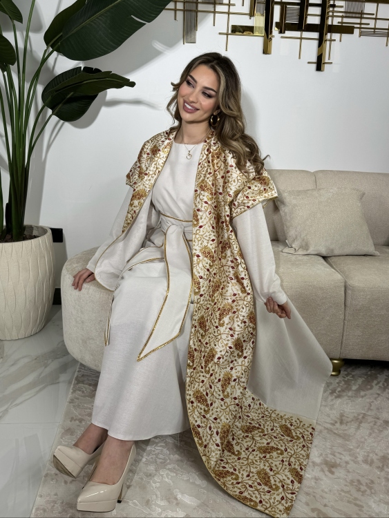 Full Detailed Abaya & Dress Set(ملون)