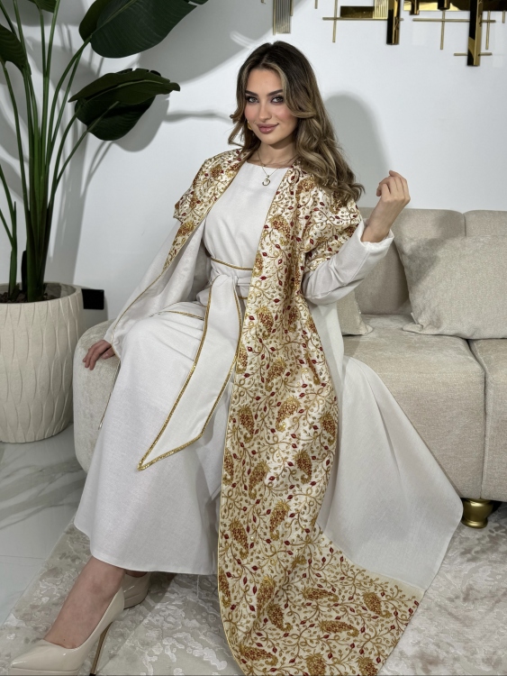 Full Detailed Abaya & Dress Set(ملون)