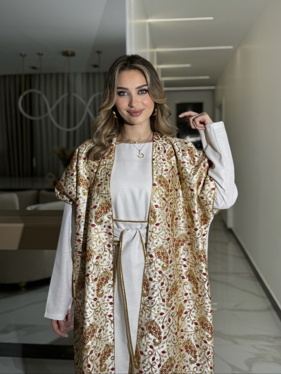 Full Detailed Abaya & Dress Set(ملون)