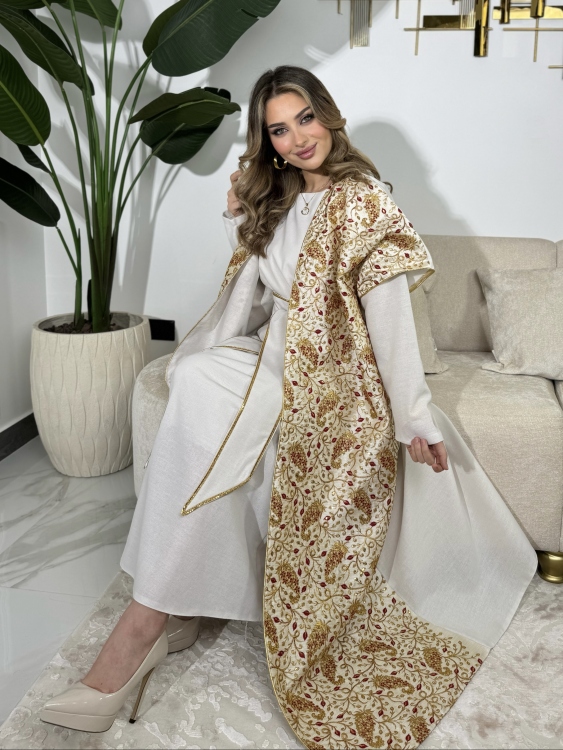 Full Detailed Abaya & Dress Set(ملون)