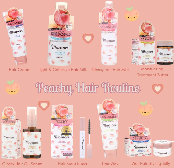 DARIYA, Momori Peach Glossy Hair Oil Serum
