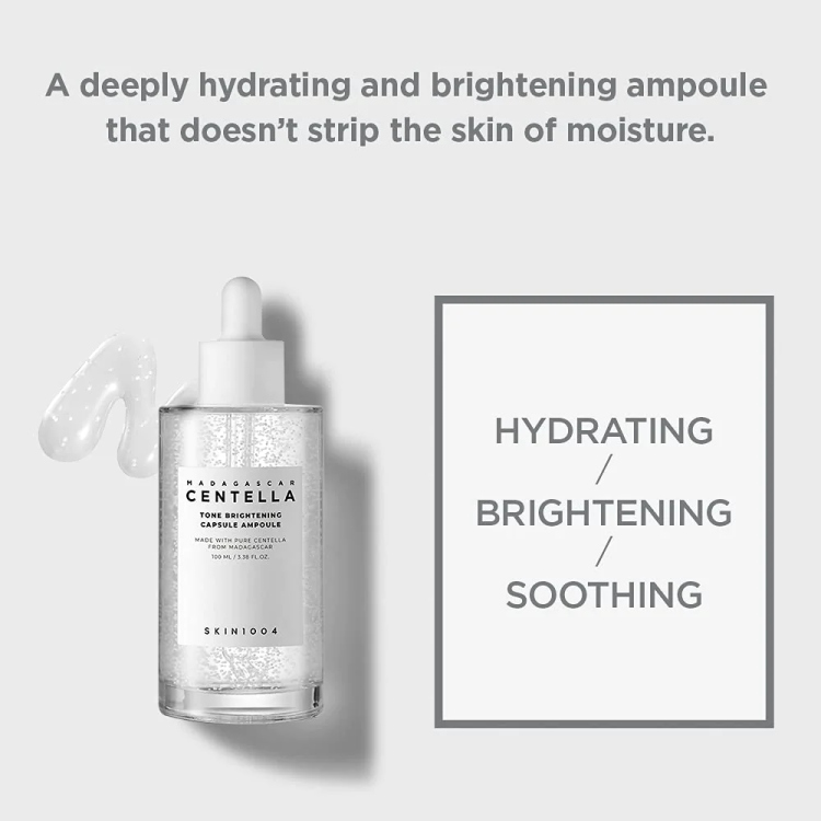 skin1004 madagascar centella tone brightening capsule ampoule serum سيروم لتفتيح وترطيب وتبيض البشرة 