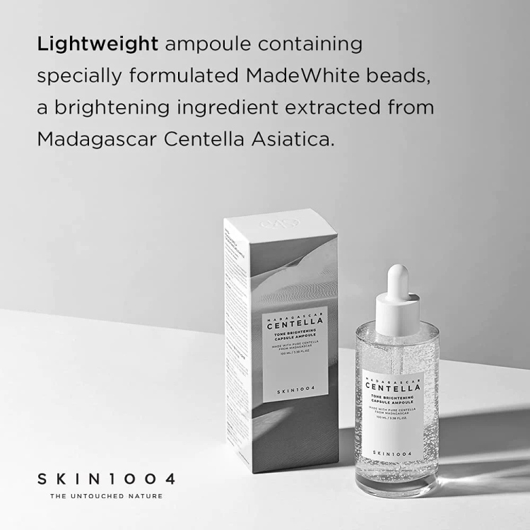 skin1004 madagascar centella tone brightening capsule ampoule serum سيروم لتفتيح وترطيب وتبيض البشرة 