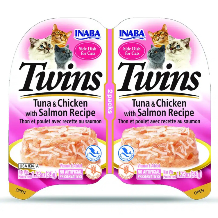 INABA twins tuna&chicken with salmon recipe