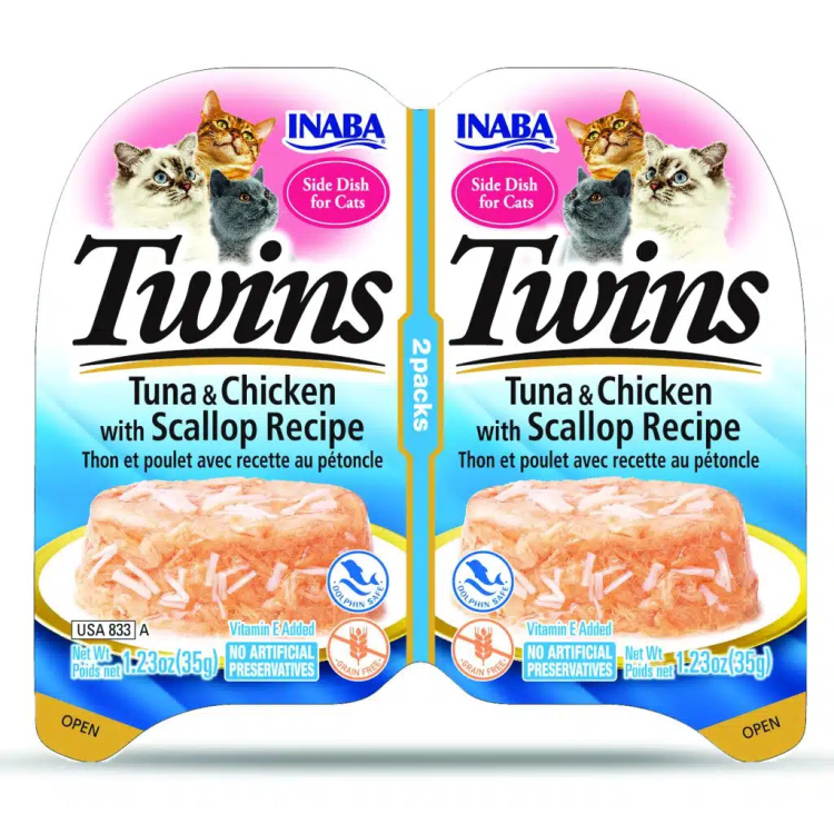 INABA twins tuna&chicken with scallop recipe