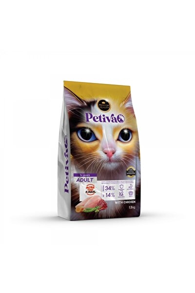 PETIVA adult cat dry food chicken flavor