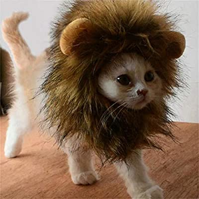 Cat Lion Mane Wig - Pet Costume Pet Apparel