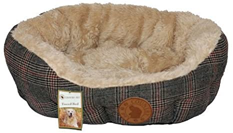 luxury tweed dog bed