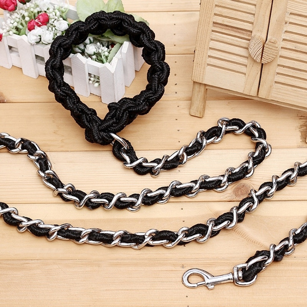 Anti Bite Training Chain Rope Leads for Big Dogs