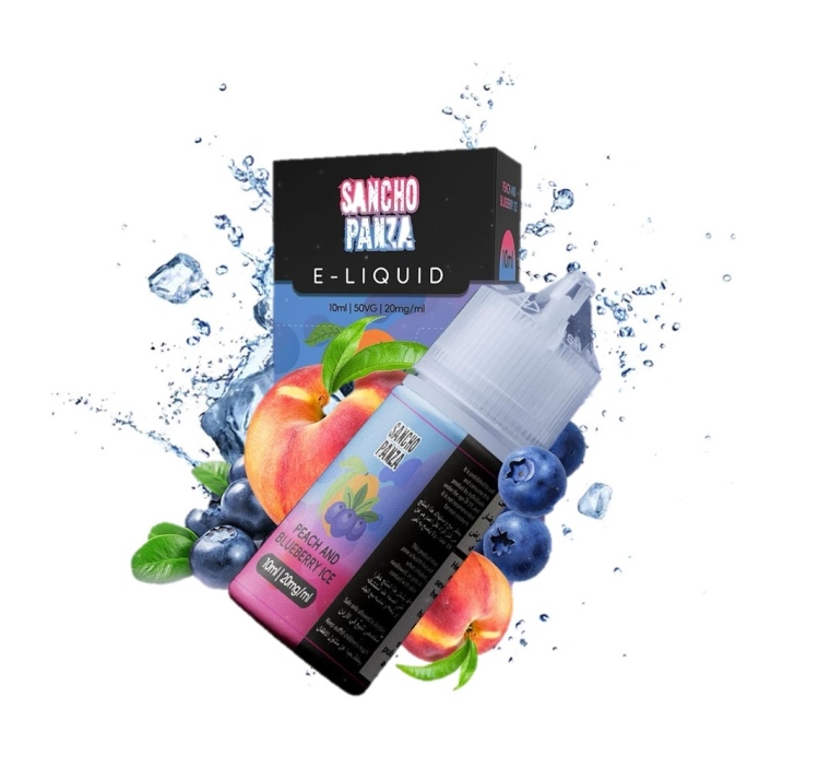 Sancho Panza Peach Blueberry  Ice - SaltNic  Vape Juice 