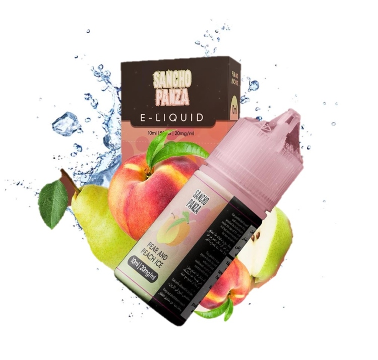 Sancho Panza Pear Peach  Ice - SaltNic  Vape Juice 