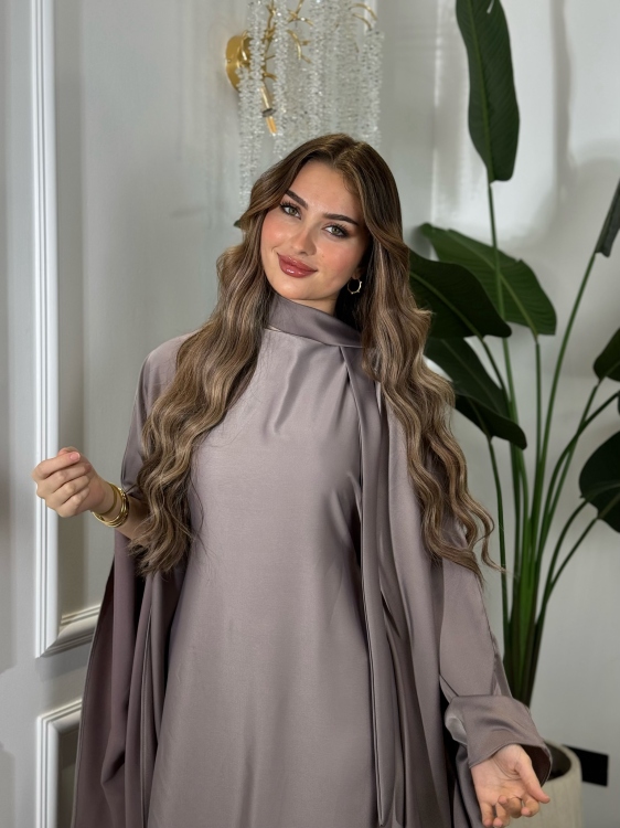 جلابية ملاك )Batwing Sleeve Long Dress