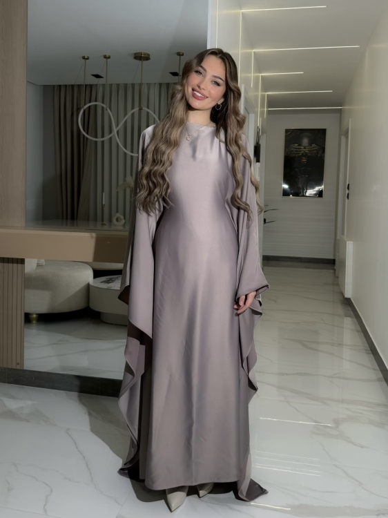 جلابية ملاك )Batwing Sleeve Long Dress