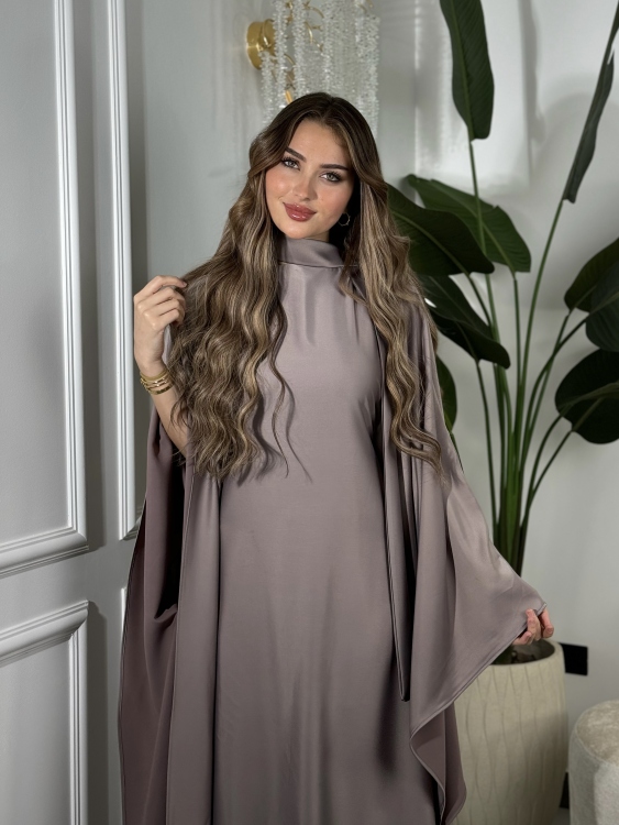 جلابية ملاك )Batwing Sleeve Long Dress