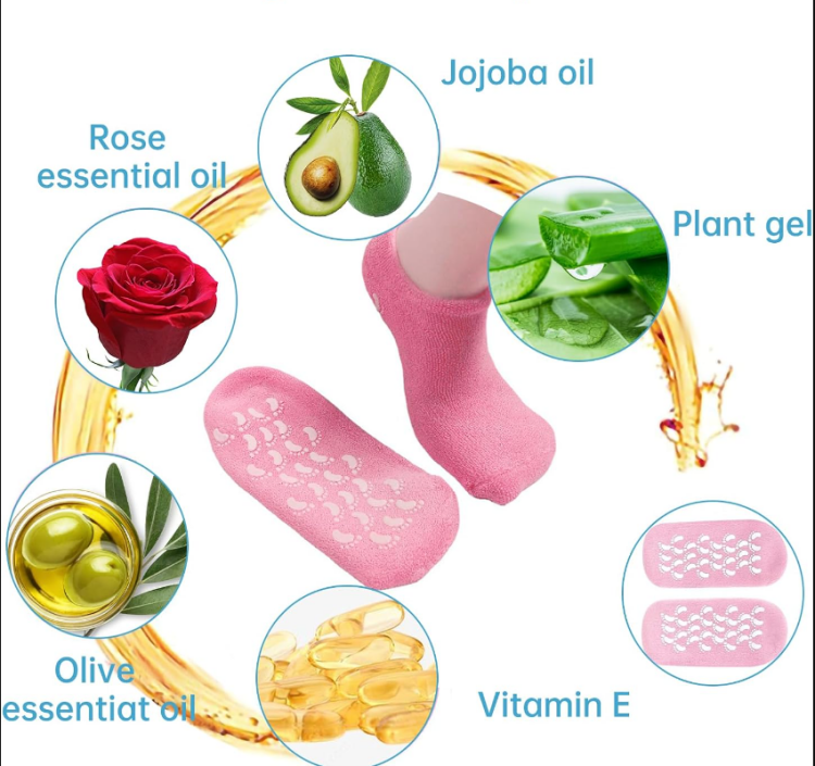 1 Pair Moisturizing Foot Socks