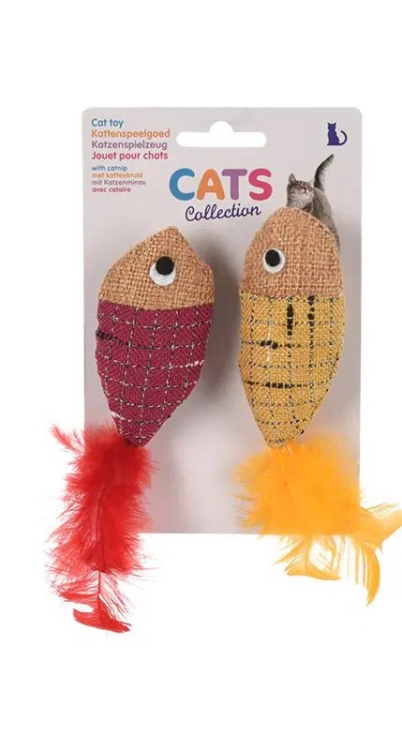 fish toy for cats with catnip
