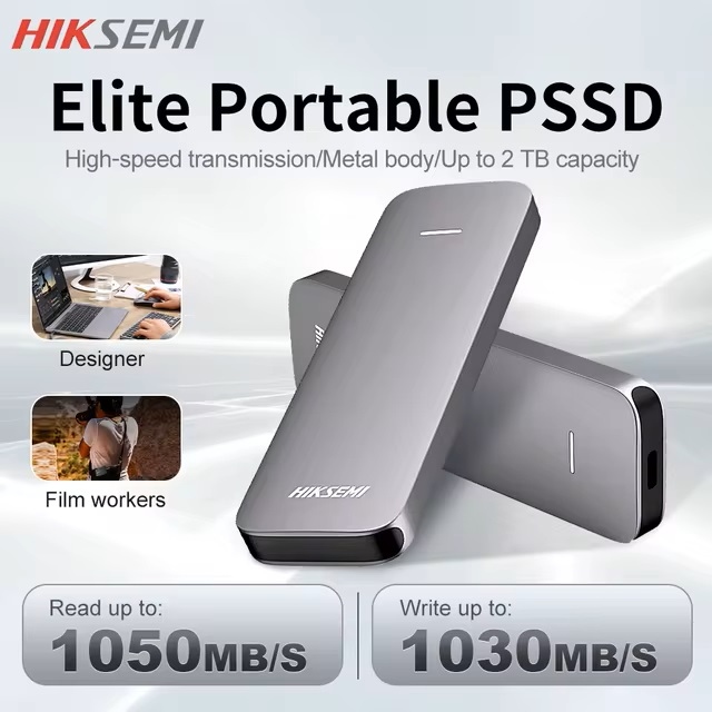 HIKSEMI ELITE 7 PORTABLE SSD 1TB - UP TO 1050 MB/S, USB 3.2 GEN 2