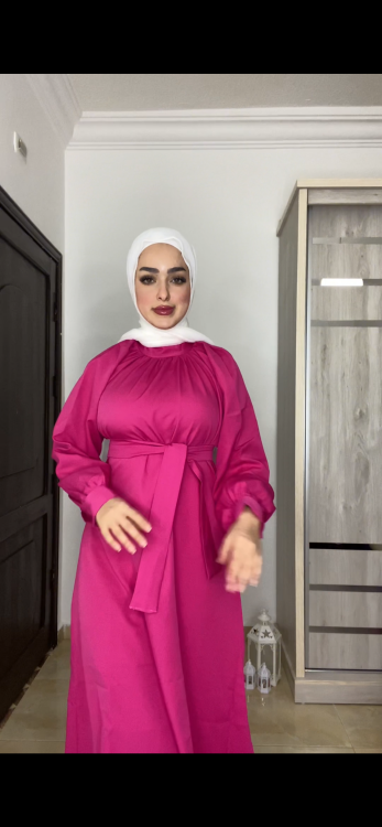 فستان " سمبل " باللون الفوشي 