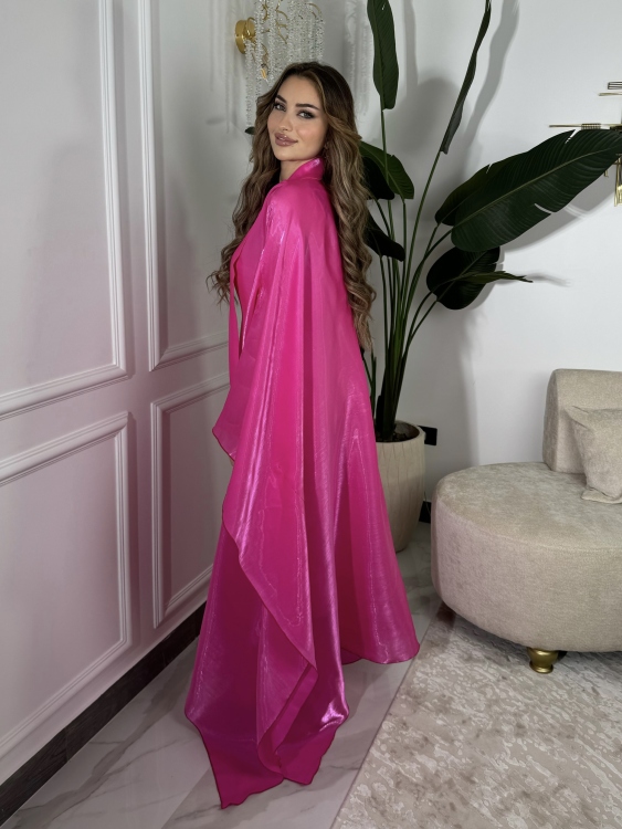 جلابية ملاك (pink)Batwing Sleeve Long Dress