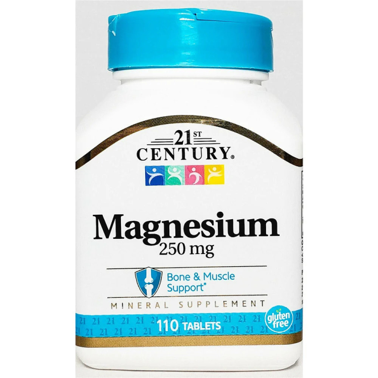 21st Century, Magnesium, 250 mg, 110 Tablets