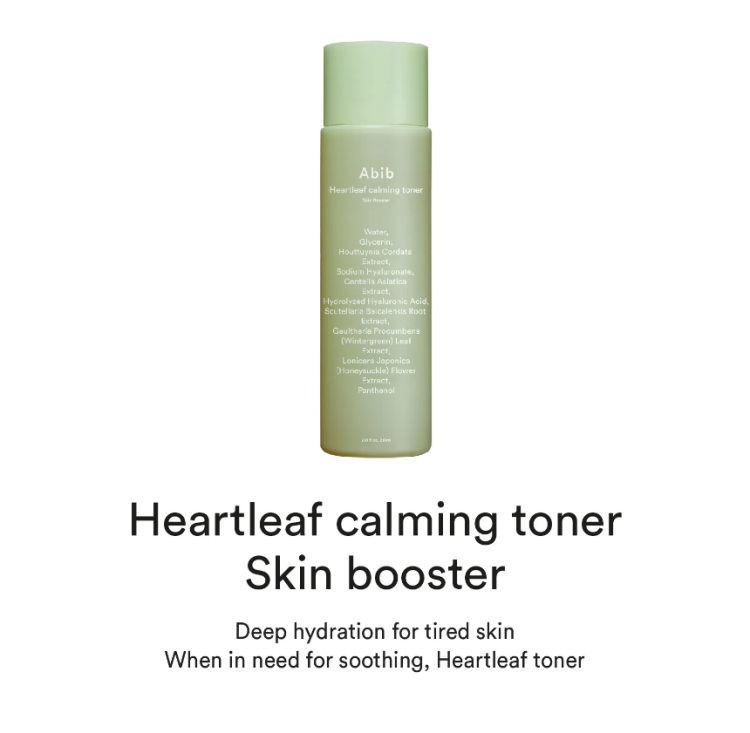 Abib, Heartleaf Calming Toner Skin Booster