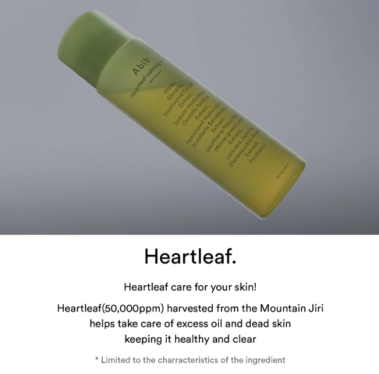 Abib, Heartleaf Calming Toner Skin Booster