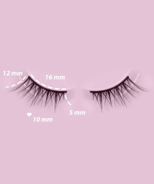10 pairs of False Eyelashes رموش صناعية طرفية 10 أزواج