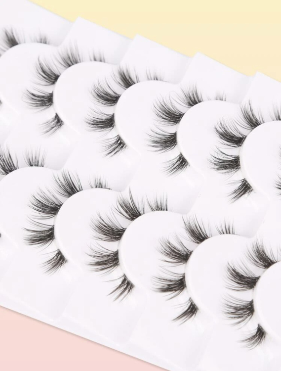 7 pairs of False Eyelashes رموش صناعية  7 أزواج
