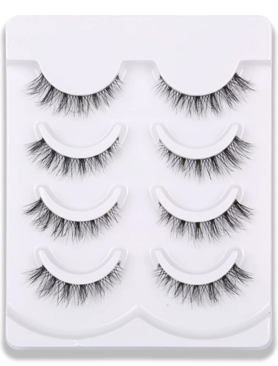 4 pairs of Extra Long False Eyelashes رموش صناعية طويلة  4 أزواج 
