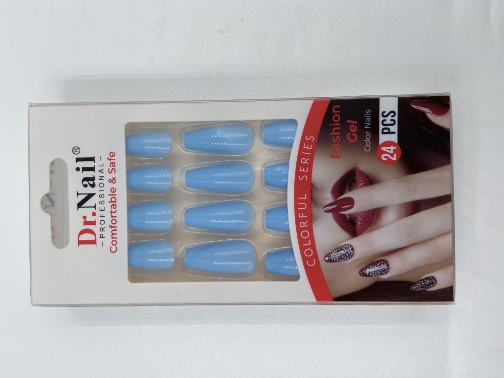 ‏Dr.Nail - اظافر تركيب لون ازرق صيفي