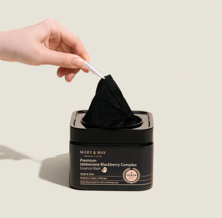 Mary&May, Premium Idebenon Blackberry Complex Essence Mask