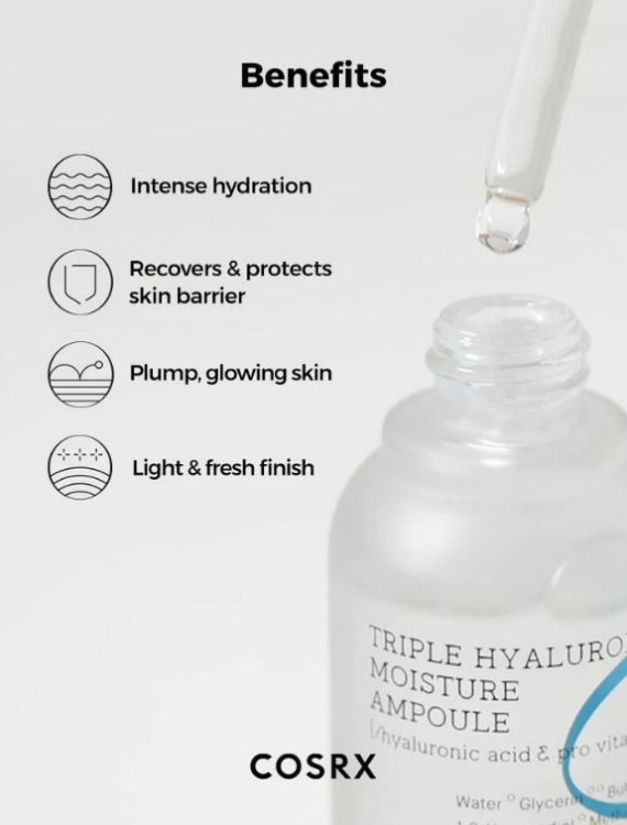 COSRX, Hydrium Triple Hyaluronic Moisture Ampoule