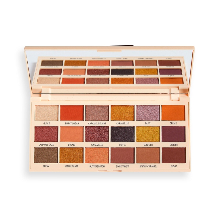 I Heart Revolution Caramel Nudes Chocolate Eye Shadow Palette رفليوشن، ايشدو