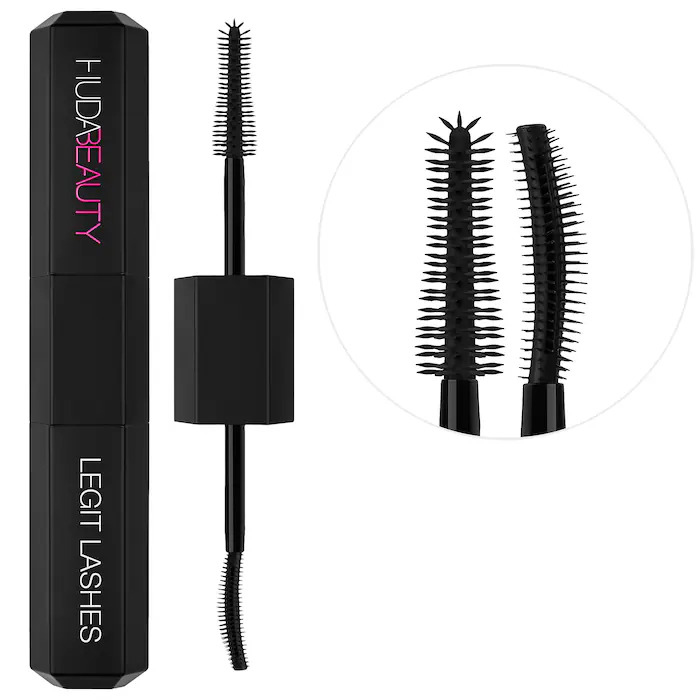 Huda Beauty, Legit Lashes Double-Ended Volumizing and Lengthening Mascara Mini Size