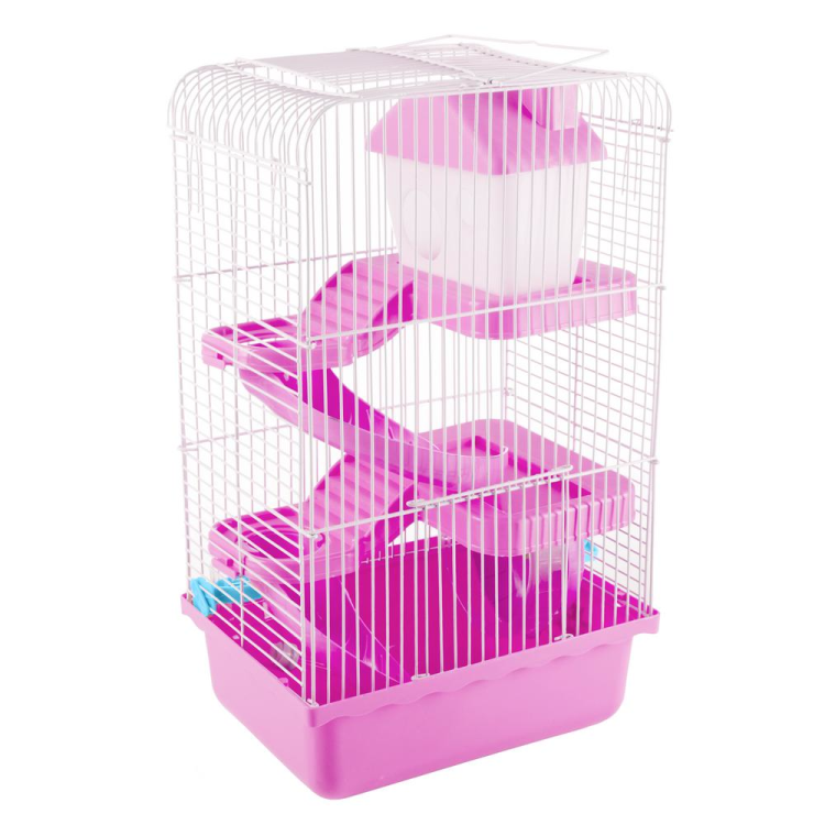 Pink Hamester Cage Two Level