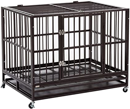 Dog cage with wheels heavy 130cm